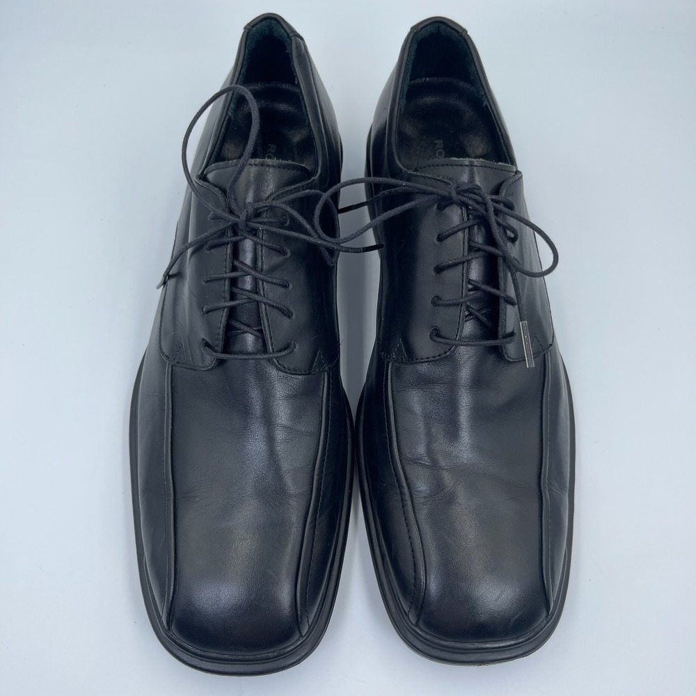 Rockport Square Toe Derby Oxford Dress Shoes Men's Size 11M Black Leather